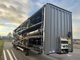 Krone last available 2015 XL P400 mega huckepack curtain sided trailer stack