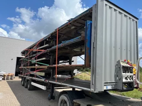 Krone stack with 4x mega flat trailer